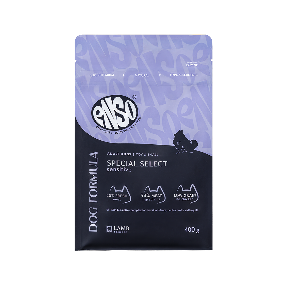 Корм для собак ENSO formula Special select для мелк и минпород с ягненком и томатом сух 400г 532₽
