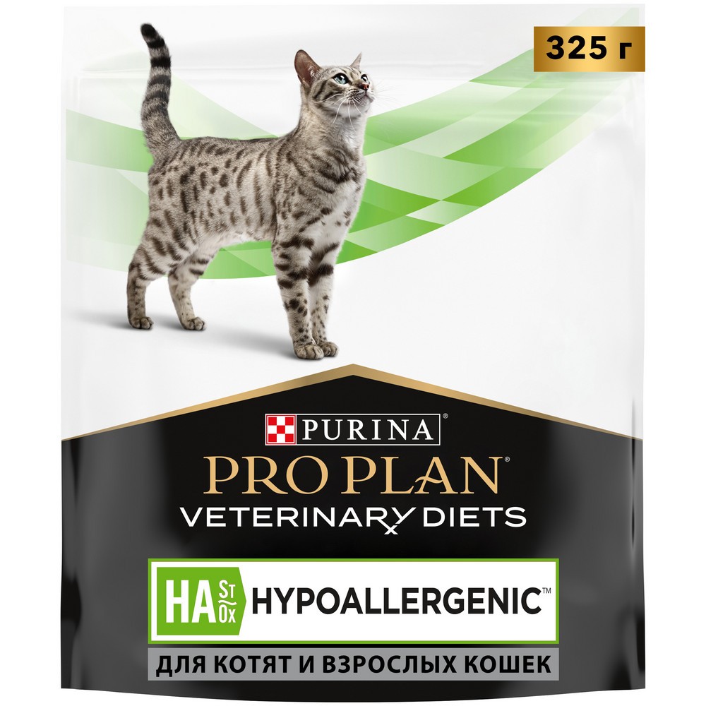 Корм для кошек Pro Plan Veterinary Diets HA при пищевой непереносимости сух. 325г
