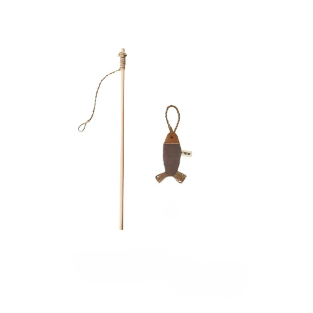 Игрушка для кошек Foxie Dawnsens Дразнилка Рыбка с кошачьей мятой 4x15,5см