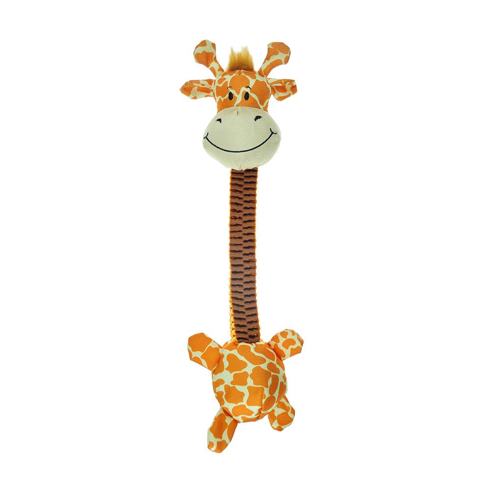 цена Игрушка для собак CHOMPER Long Жираф с длинной шеей и пищалками 30см