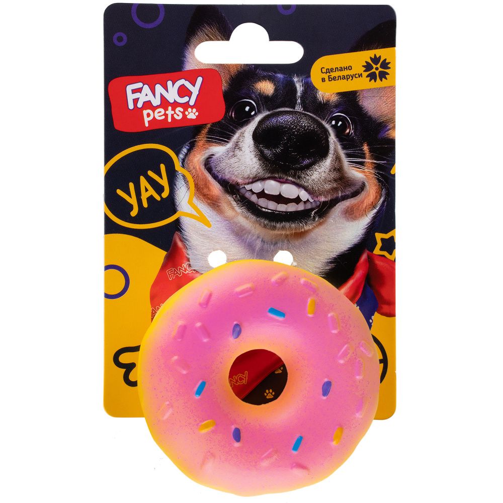 Игрушка для щенков FANCY PETS Пончик игрушка для животных fancy pets морковка