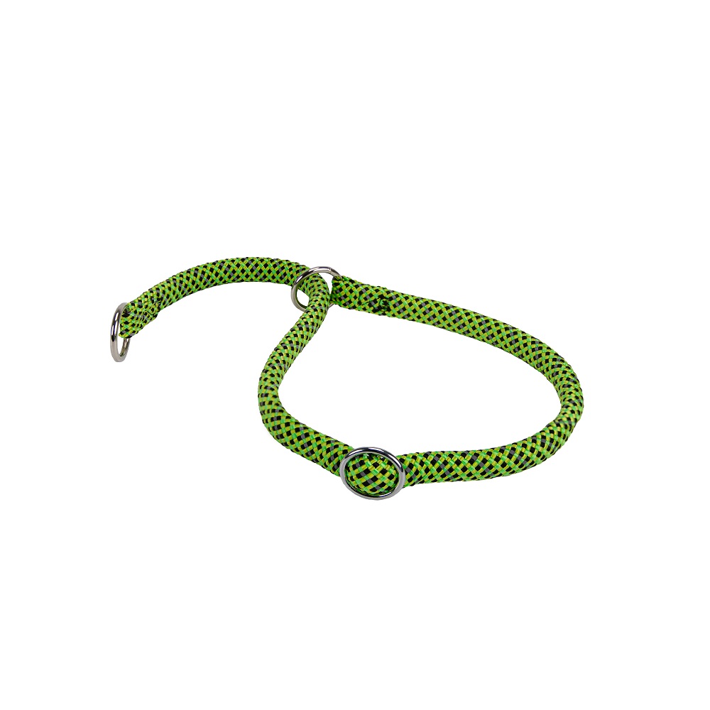 Ошейник-полуудавка для собак FERPLAST Sport Reflex CS1370 нейлоншнур 13мм светоотрзелёнс чёрн 1101₽