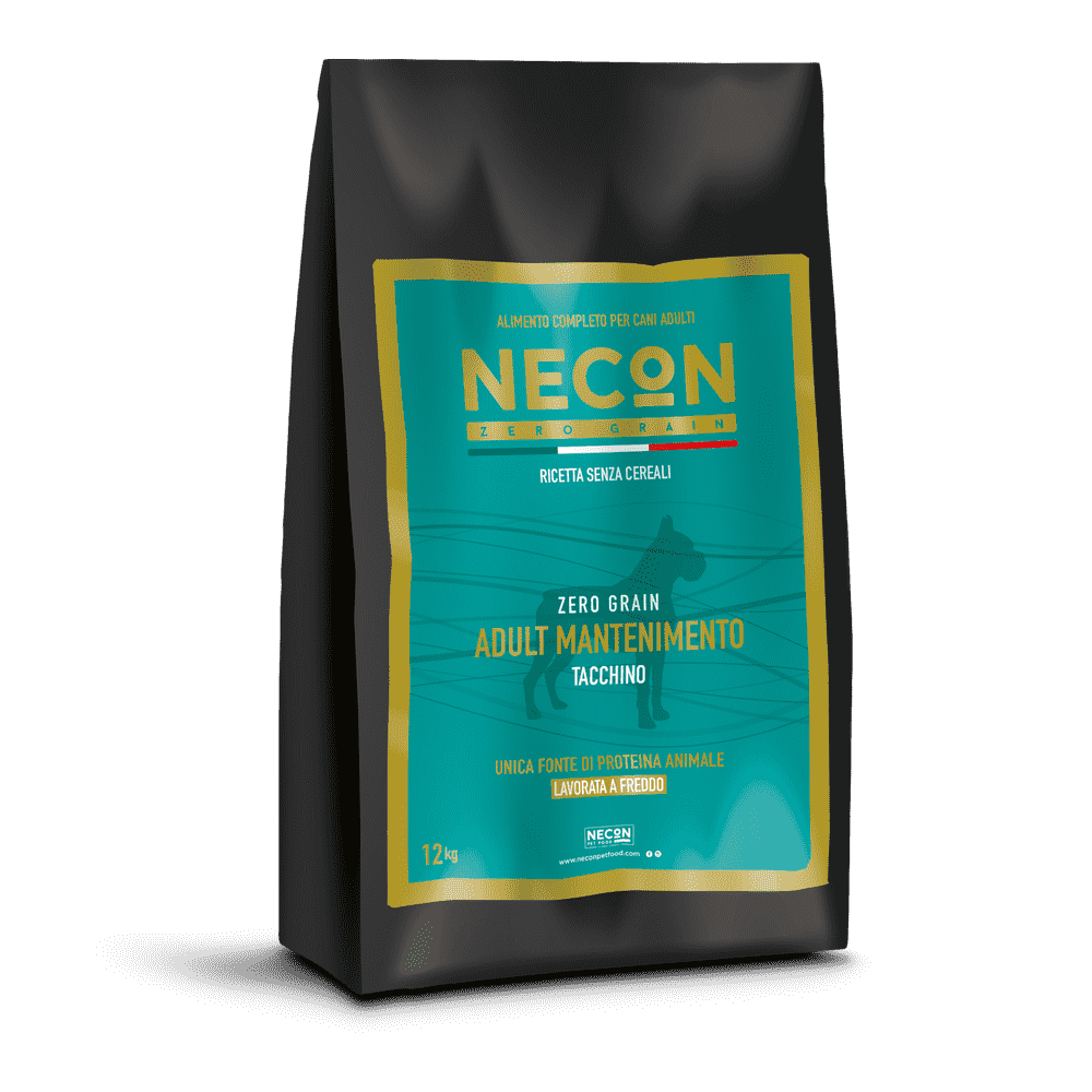Корм для собак NECON Zero Grain беззерновой с индейкой и горохом сух. 3кг корм для собак necon для чувствительного пищеварения с рыбой и рисом сух 3кг