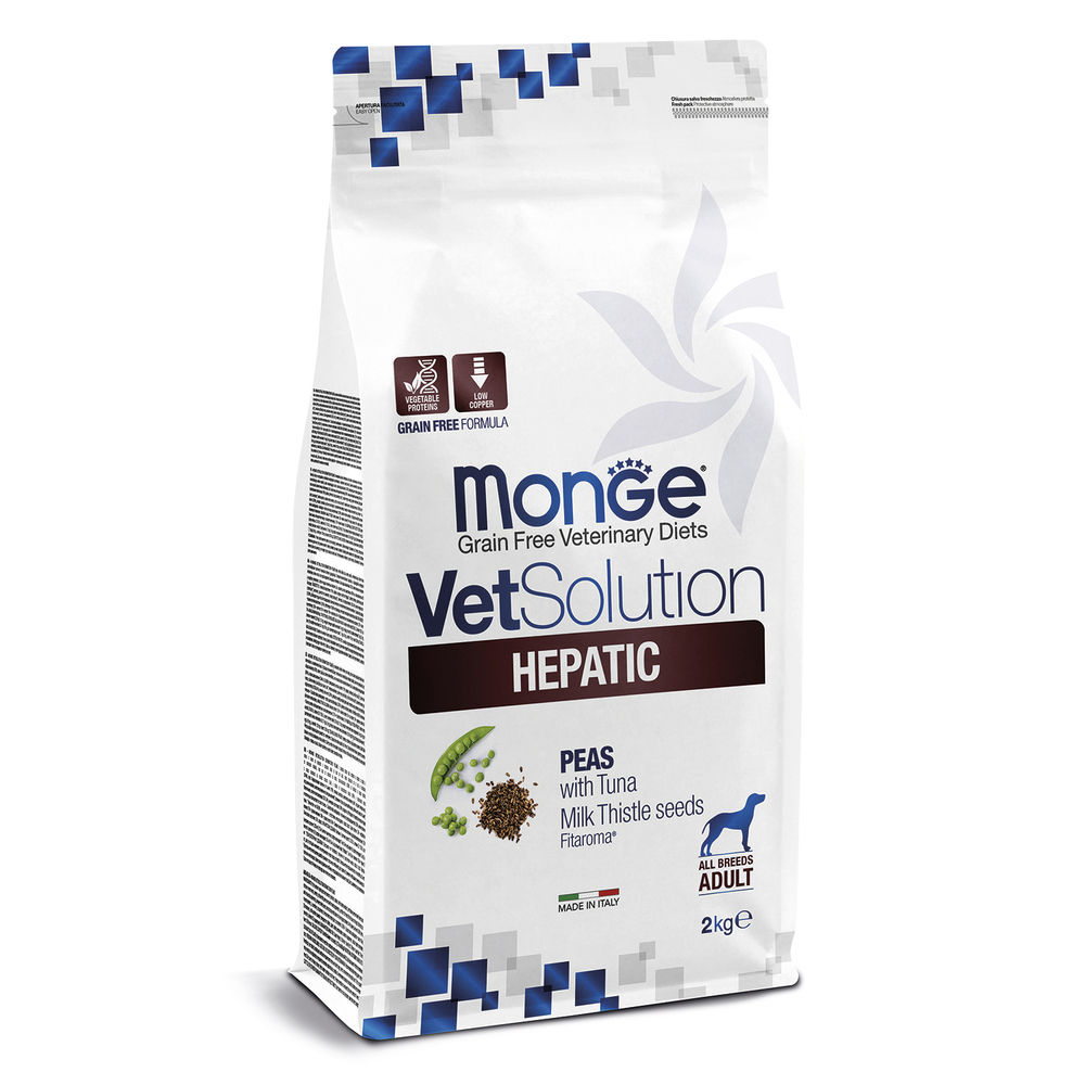 Корм для собак Monge VetSolution Hepatic при заболеваниях печени сух. 2кг