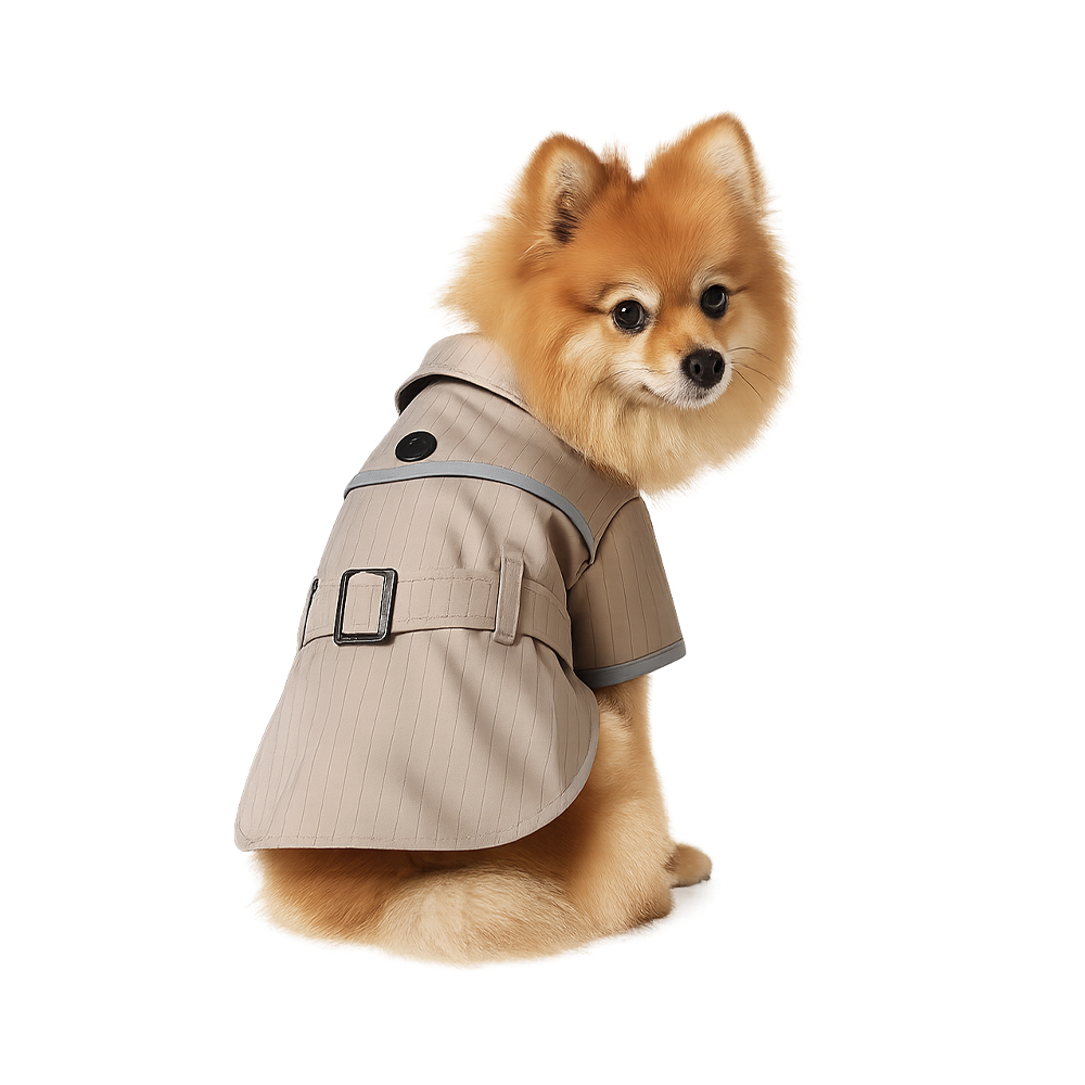 Куртка для собак Foxie Grace бежевая р S длина спины 30см обхват груди 32-39см 555₽