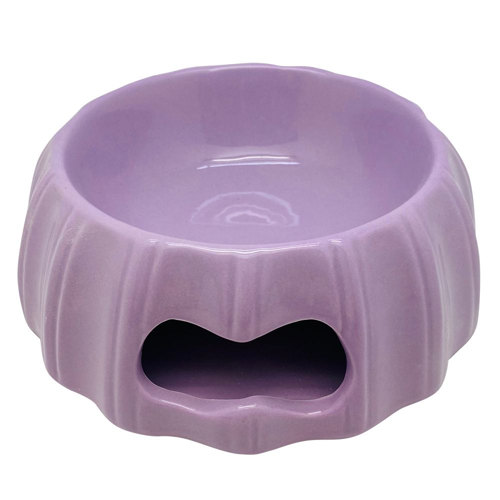 Миска для животных Foxie Violet фиолетовая керамическая 17х17х6,5см 300мл