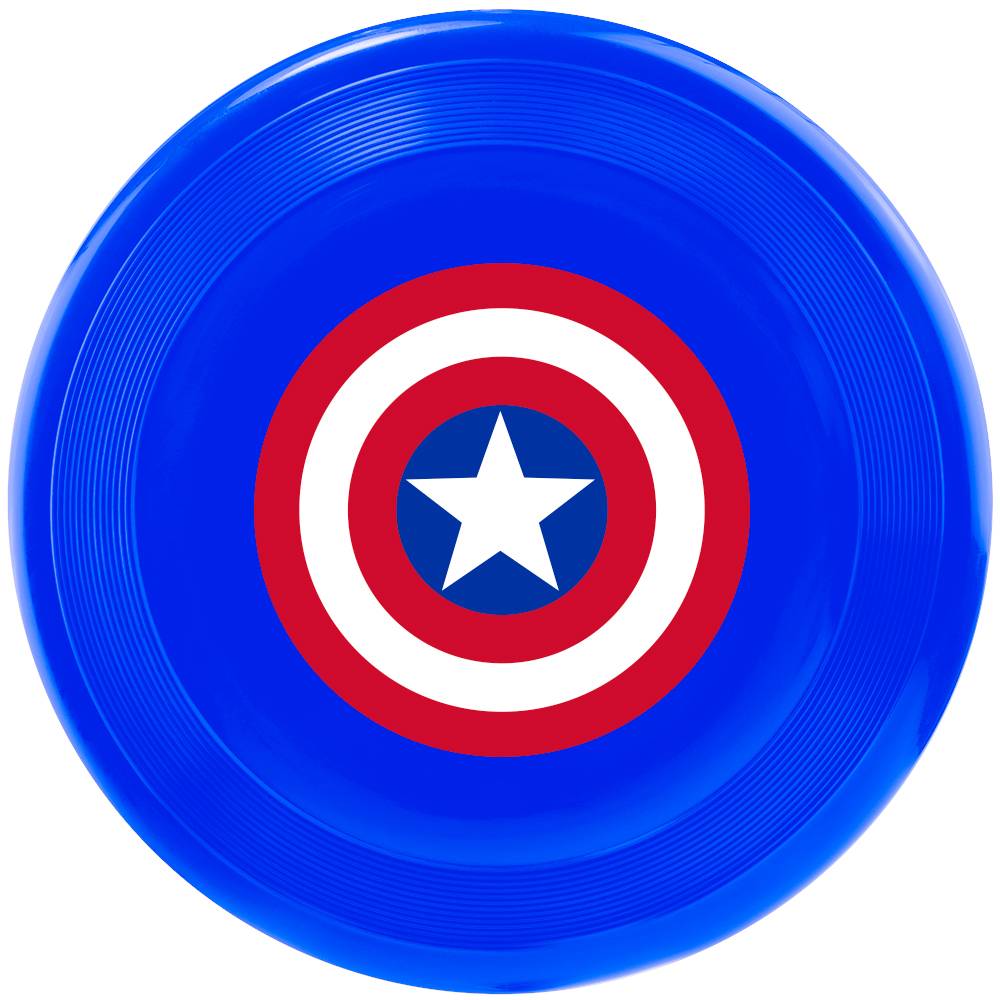 Игрушка для собак Buckle-Down Фрисби Капитан Америка, мультицвет аксессуар приор групп значок фигурный капитан америка 1