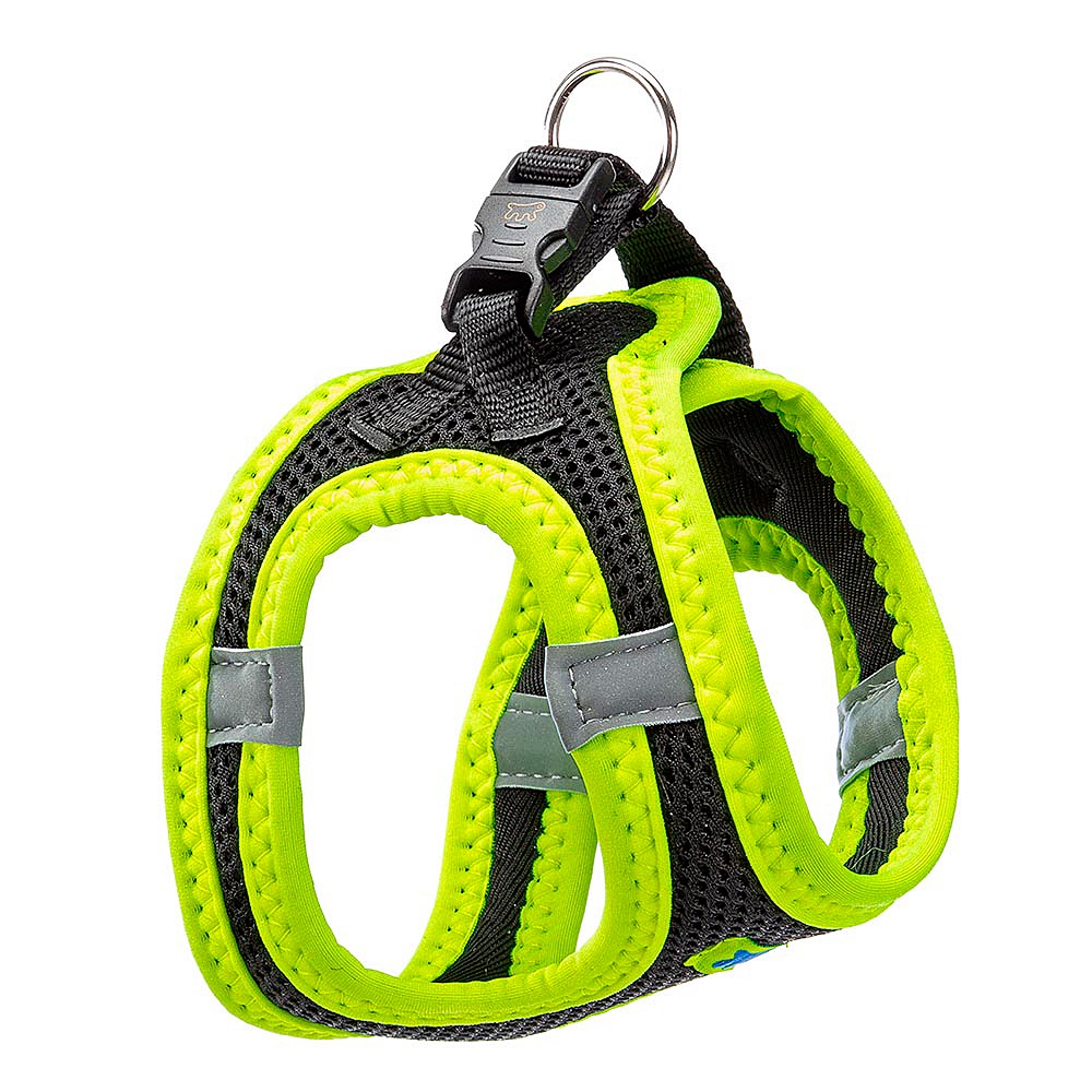 Шлейка для собак FERPLAST Kaori XXS дышащая светоотражающая черно-жёлтая 2350₽