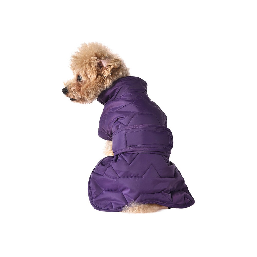 цена Попона для собак Foxie Zigzag M (длина спины 35см, обхват груди 52-58см) фиолетовая