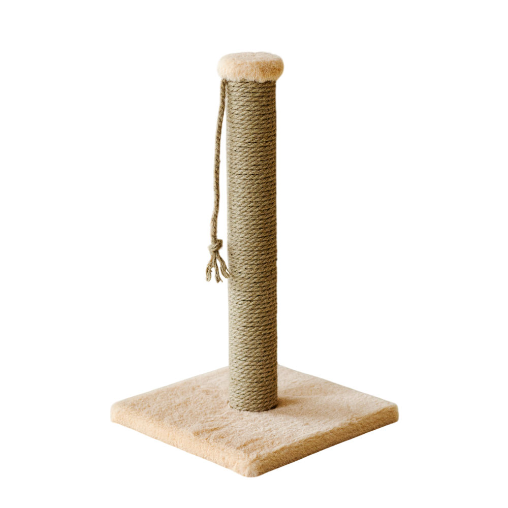Когтеточка для кошек ПУШОК Столбик 30х30х50см бежевый 889₽