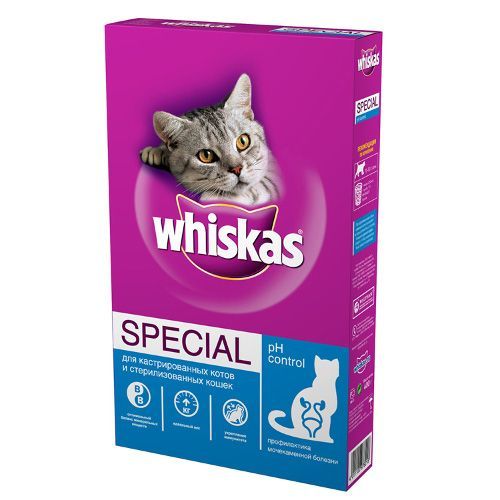Корм для кошек Whiskas Special для кастрированных котов и стерилизованных кошек сух. 350г