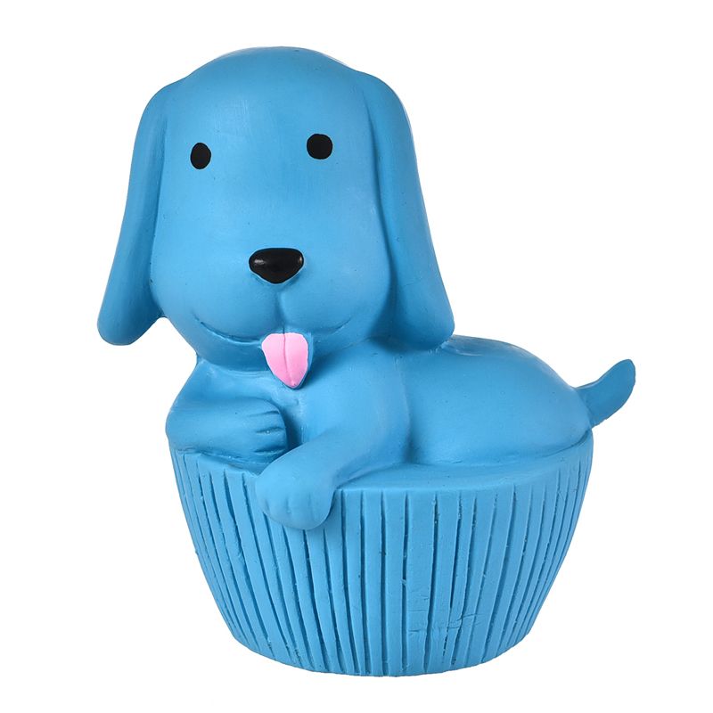 Игрушка для собак Foxie Щенок с пищалкой 11см латекс голубой