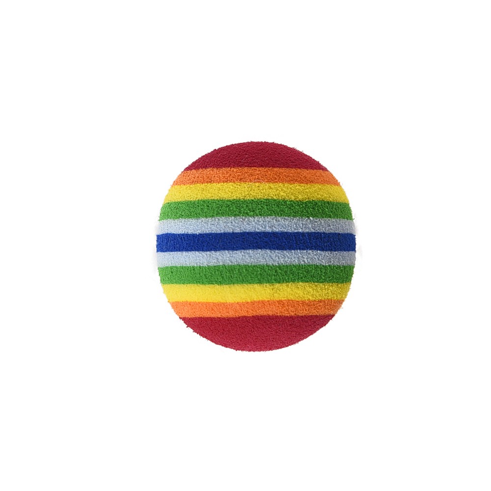 цена Игрушка для кошек Foxie Rainbow Радужный мячик 4см