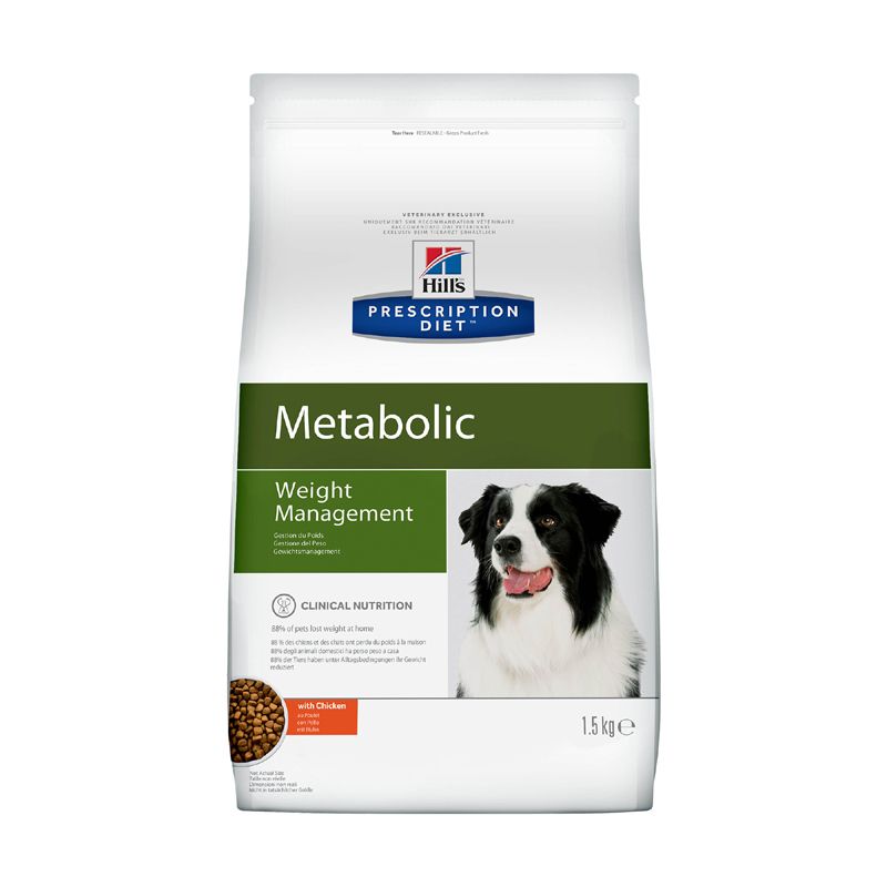 Корм для собак Hill's Metabolic для коррекции веса, курица сух. 1,5кг