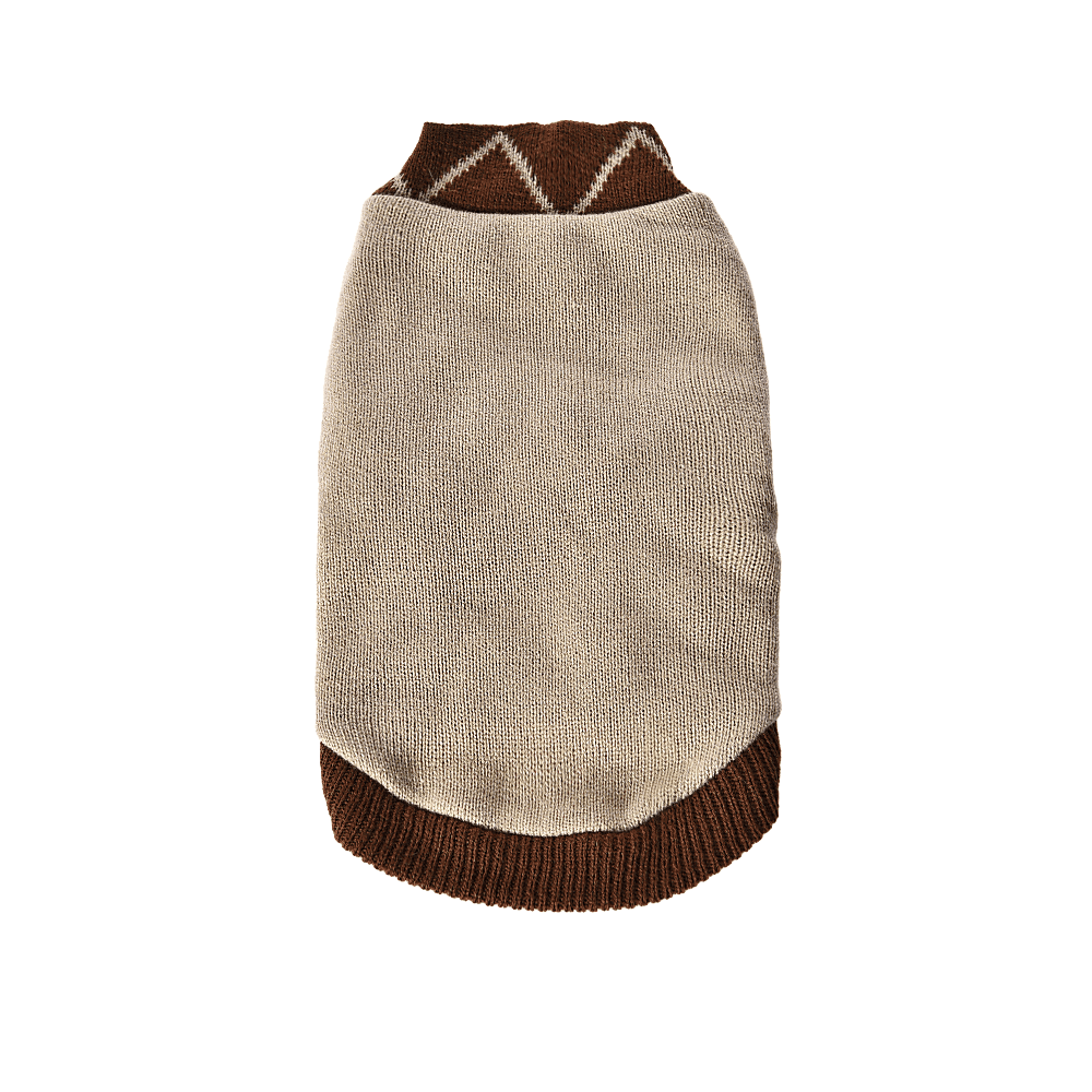 Толстовка для собак Foxie Heritage Knit M (длина спины 35см) коричневый