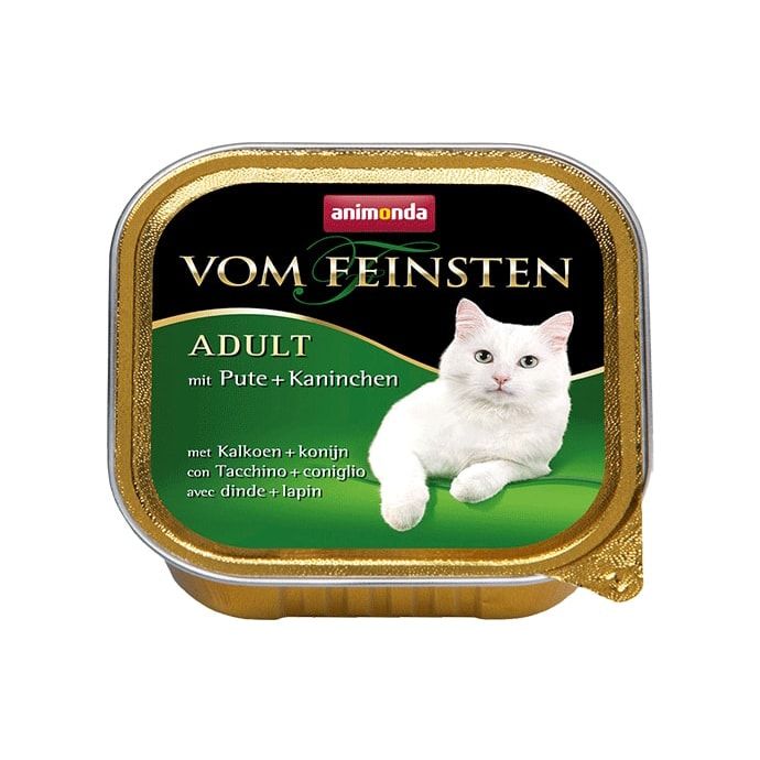 Корм для кошек Animonda Vom Feinsten Adult индейка, кролик конс. 100г
