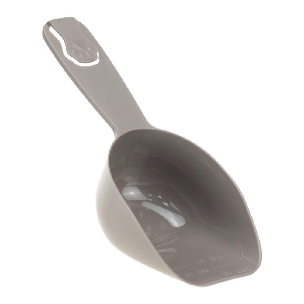 Ложка Foxie Лапка мерная пластиковая с зажимом 200мл французский серый