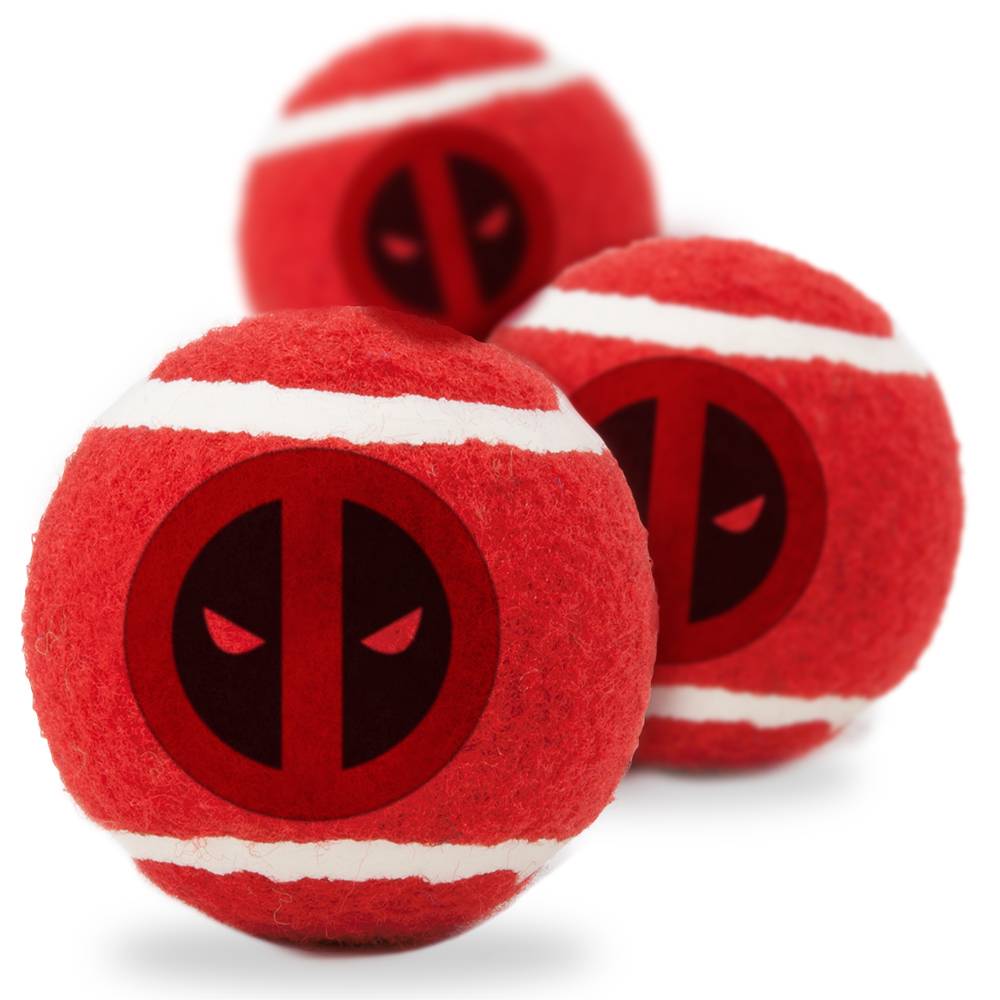 Игрушка для собак Buckle-Down Дэдпул Теннисные мячики красный