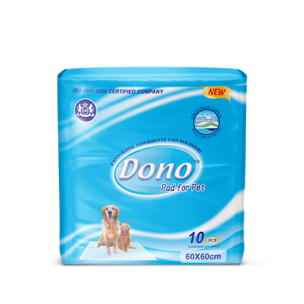 Одноразовые впитывающие пеленки Dono PET PAD 60x60 см, 10шт