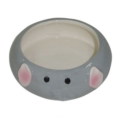 Миска для грызунов Foxie Elephant серая керамическая 8,5х2,5см 80мл pafio pafio керамическая миска для грызунов хомяк