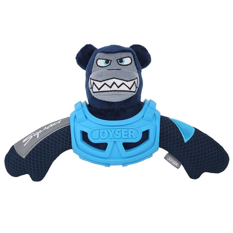 Игрушка для собак JOYSER Squad Медведь J-Bear в броне с пищалкой M/L голубой, 32см цена и фото