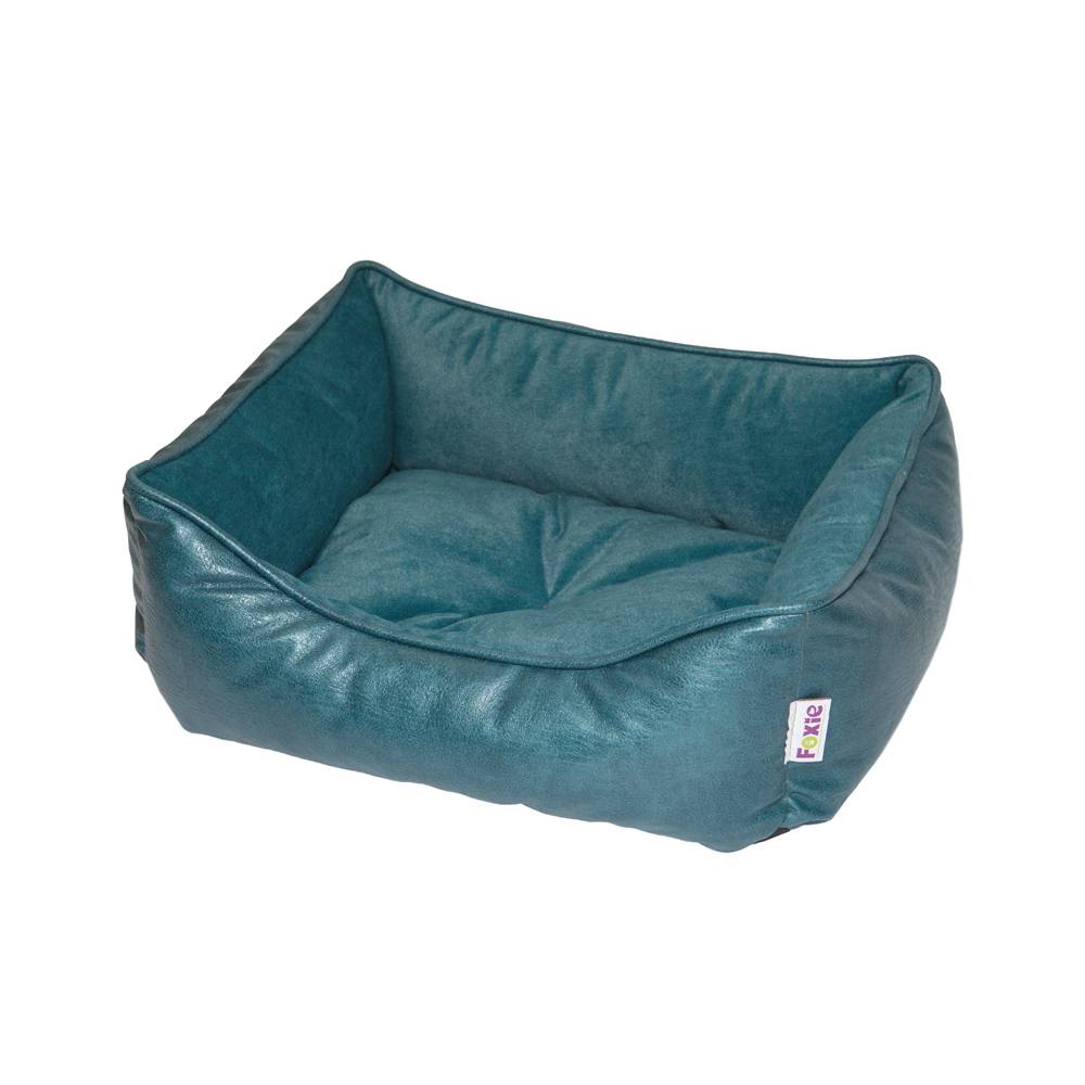 Лежак для животных Foxie Leather 52x41х10см изумрудно-зеленый