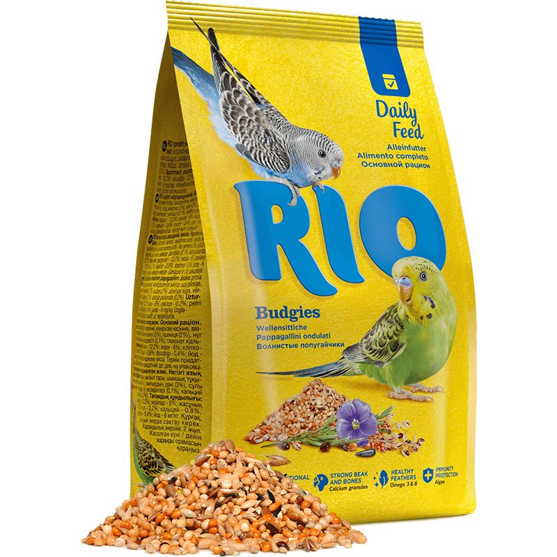 Корм для птиц RIO для волнистых попугайчиков 500г цена и фото