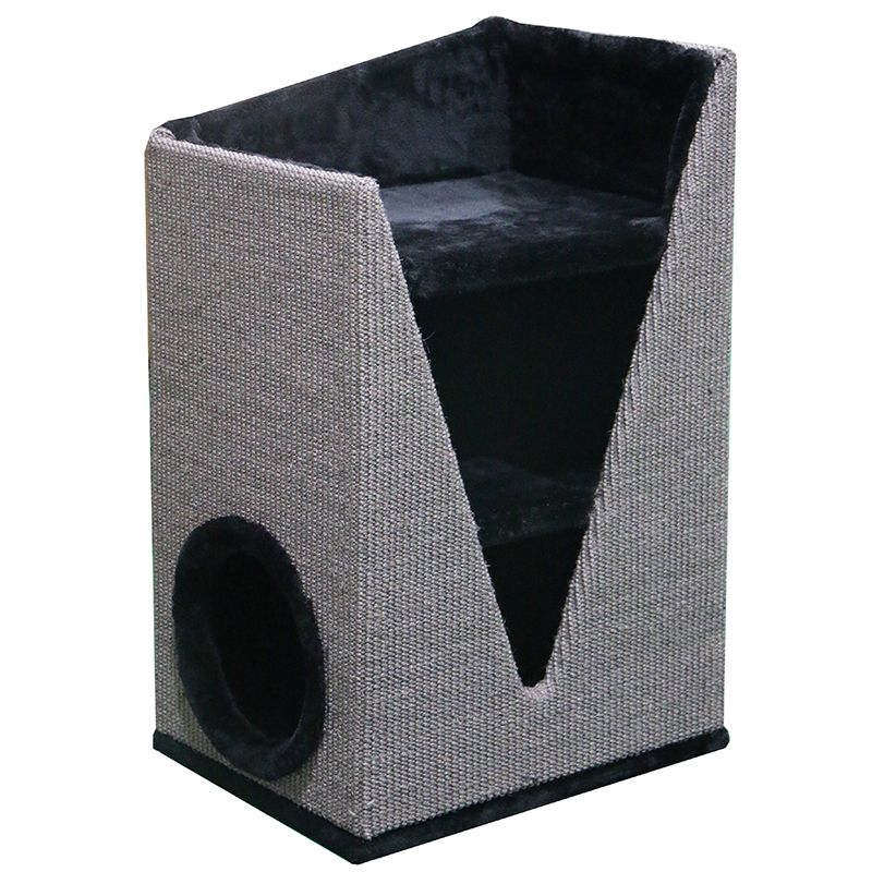 Когтеточка для кошек Foxie Castle 40х30х75см серая