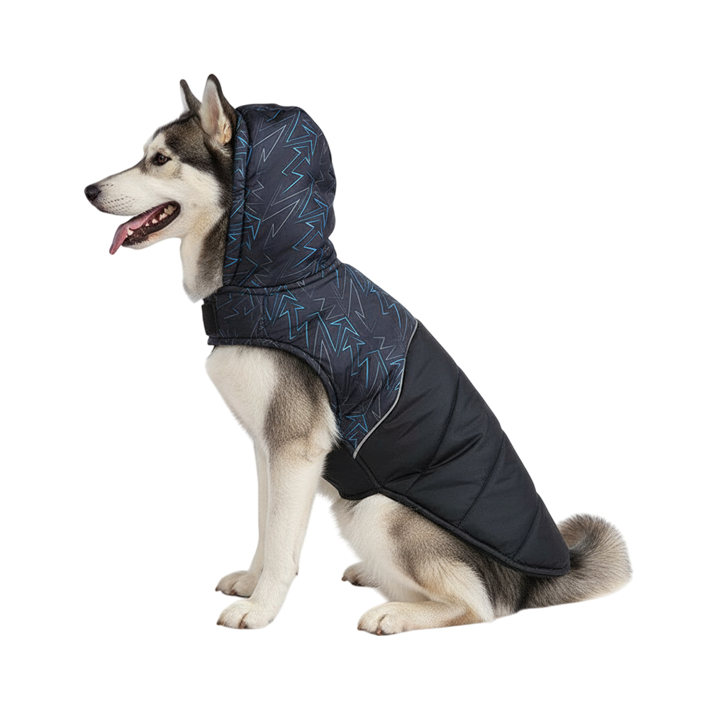 Попона для собак Foxie Bright sparks серая р XL длина спины 45см обхват груди 62-68см 849₽