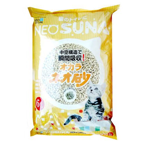 Наполнитель для кошачьего туалета NEO LOO LIFE Комкующийся на основе соевых бобов 6л