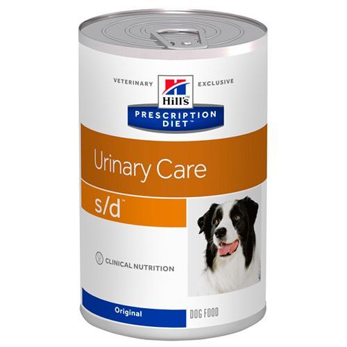 цена Корм для собак Hill's Prescription Diet Canine S/D для растворения струвит.уролитов, курица конс370г