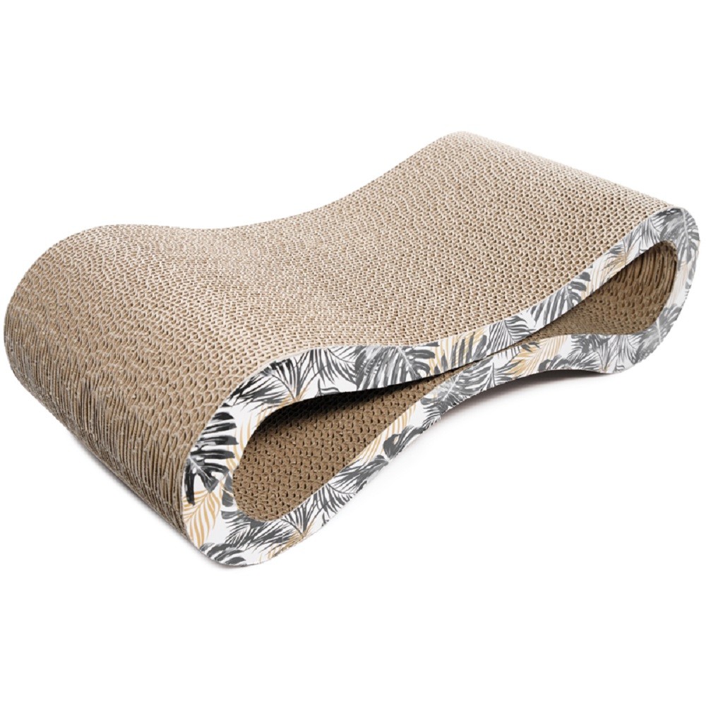 Когтеточка-лежанка для кошек TRIOL Бесконечность из гофрокартона двусторонняя 45х20х125см 1703₽