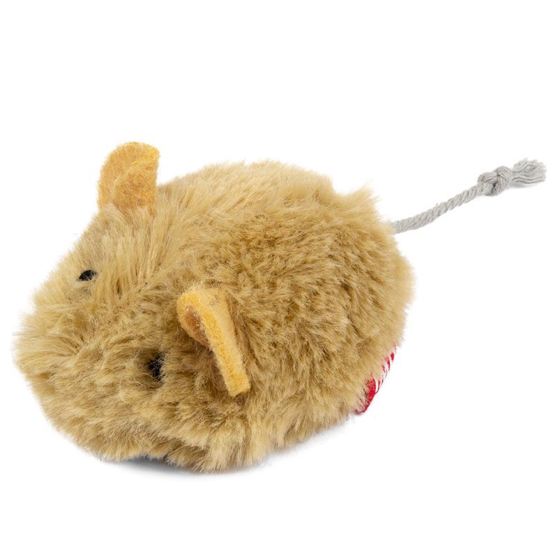 Игрушка для кошек GIGWI Мышка со звуковым чипом 13см, серия Melody Chaser gigwi gigwi игрушка мышь с электронным чипом ткань пластик перо 50 г