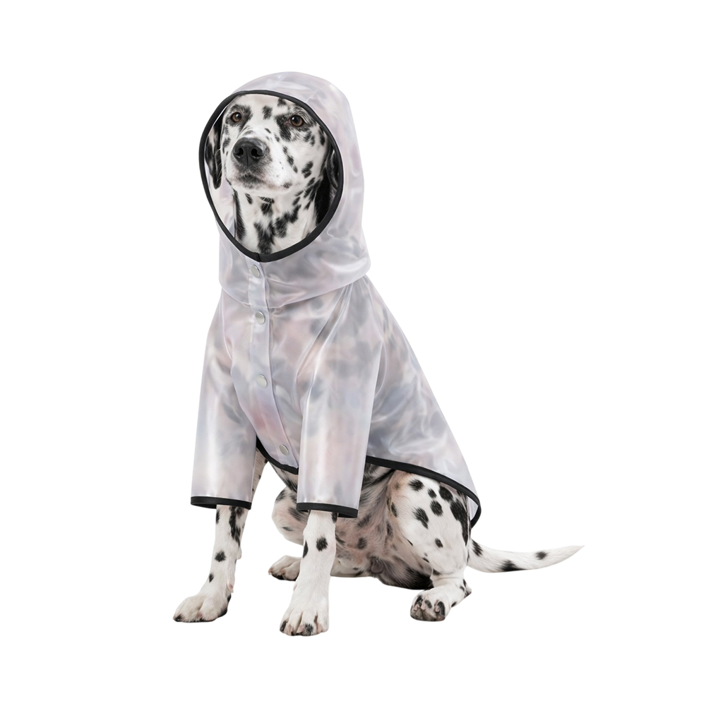 Дождевик для собак Foxie Invisibility Cloak складной XL (длина спины 45см) прозрачный