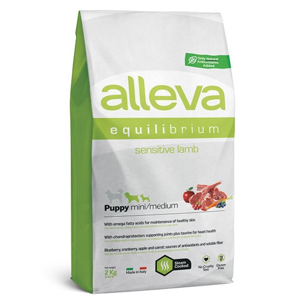 Корм для щенков Alleva Equilibrium Sensitive ягненок сух. 2кг