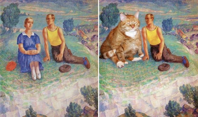 Картины с котом