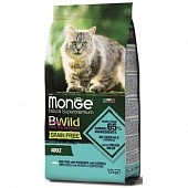 Корм для кошек MONGE BWild Grain Free беззерновой треска с картофелем и чечевицей